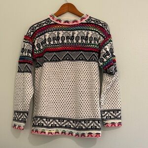 **SOLD** Rainbow Peruvian llama/alpaca Sweater
